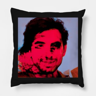 EASY GOING Glitch Art Portrait Pillow