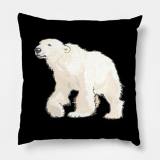 Polar Bear Arctic Animal Realistic Pillow