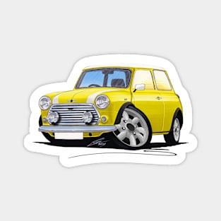 Classic Mini Cooper Yellow Magnet