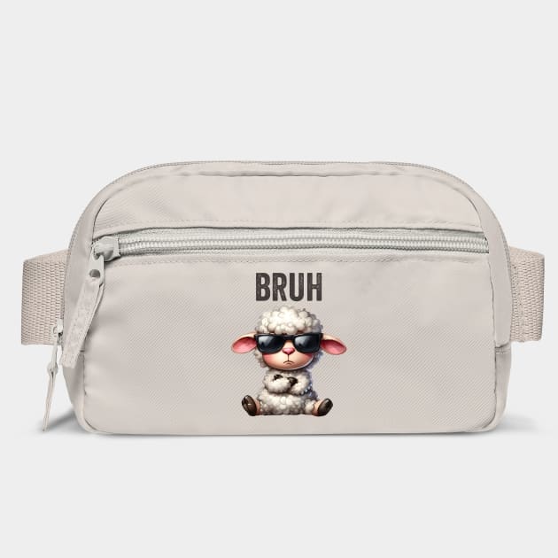 Cute Lamb Serving Big Bruh Energy fun design by Luxinda