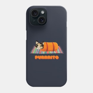 Cute Funny Cat Purrito Phone Case