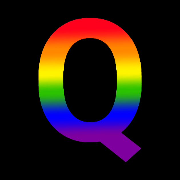 Rainbow Letter Q by JennaBunnies