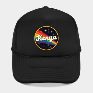 Kenya // Rainbow In Space Vintage Style Hat