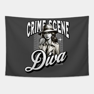 Crime Scene Diva Tapestry