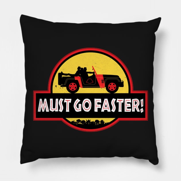 Must Go Faster! Pillow by WinterWolfDesign