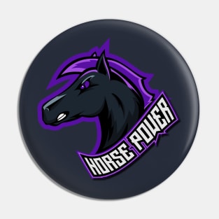 Horse Power Mascot Pin