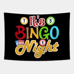 It's Bingo Night T shirt For Women Tapestry