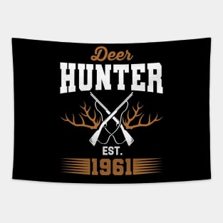 Gifts for 60 Year Old Deer Hunter 1961 Hunting 60th Birthday Gift Ideas Tapestry