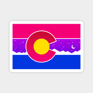 Colorado Flag Bisexual Bi Pride Magnet