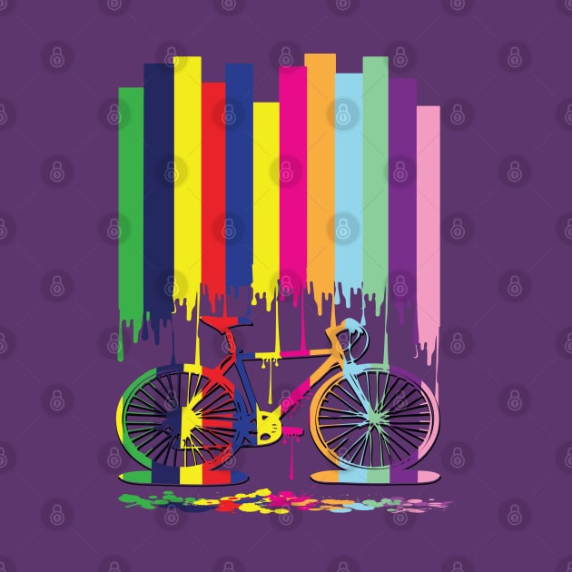 Rainbow bicycle by CindyS