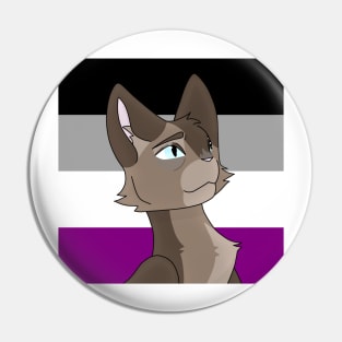 Asexual Pride Mousefur Pin