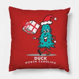 Duck, NC Vacationing Christmas Tree Pillow