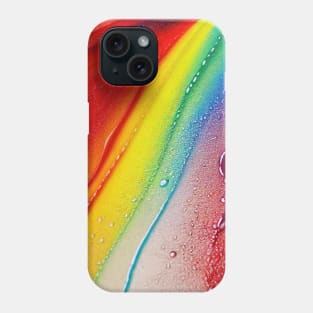 Liquid Colors Flowing Infinitely - Heavy Texture Swirling Thick Wet Paint - Abstract Inspirational Rainbow Drips Phone Case