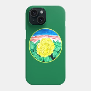 Sunset Rose Watercolor Phone Case