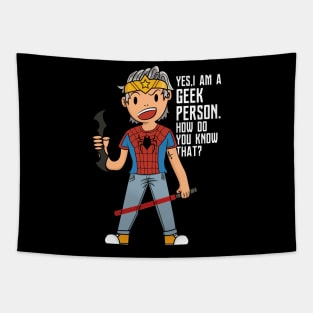 Geek Person Tapestry