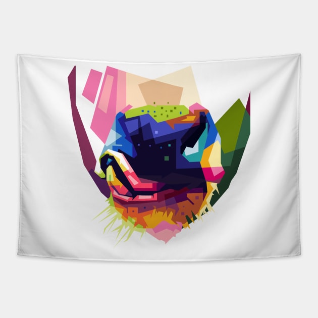 cow snout in WPAP Tapestry by Rizkydwi