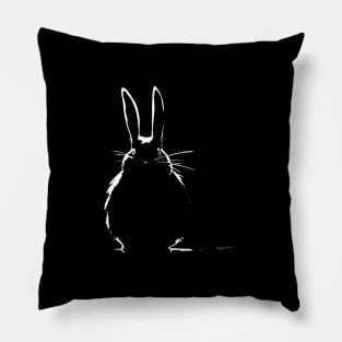 white Rabbit design Pillow