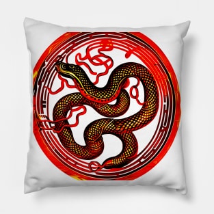 Fire Snake Pillow