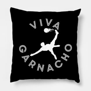 Viva Garnacho - white Pillow