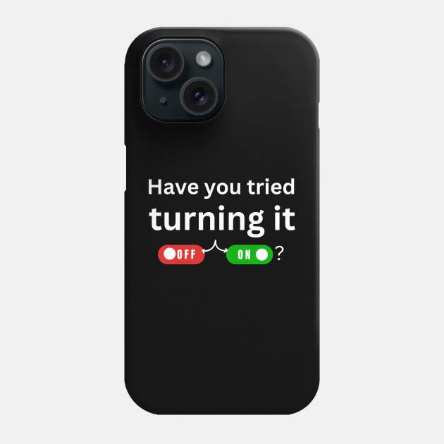 have you tried turning it off and on? Phone Case by ProLakeDesigns