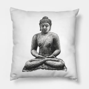 Buddha on the Borobudur Pillow