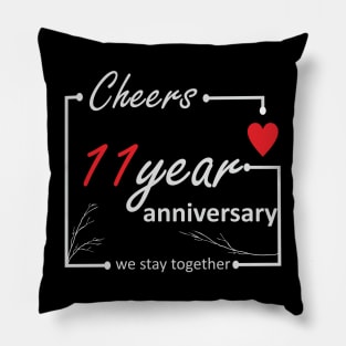 11 Year Anniversay (L) Pillow