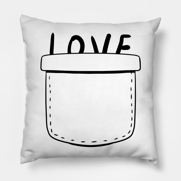 Pocket Love Pillow by A Comic Wizard