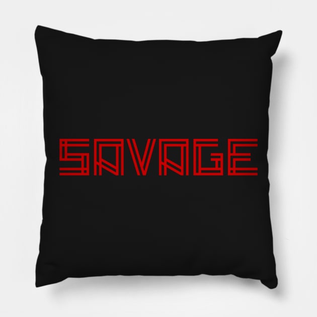 SAVAGE 2 Pillow by mcmetz