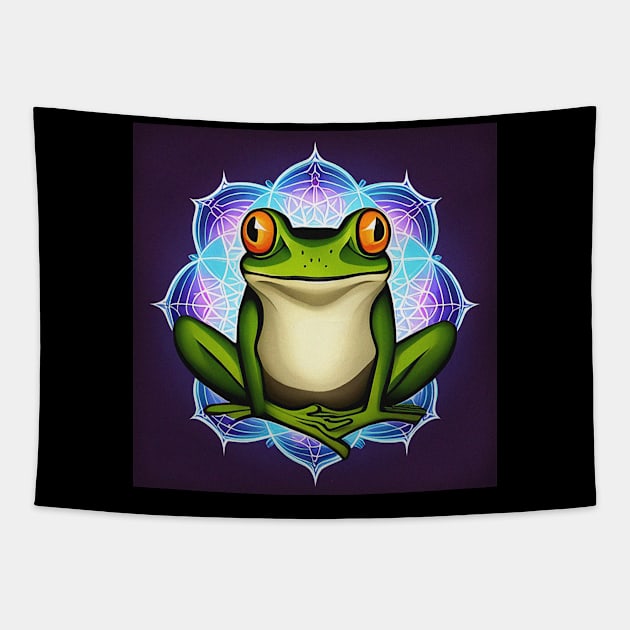 Magic Frog Tapestry by ElectricGuppyDesign