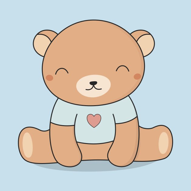  Kawaii  Cute Brown Teddy Bear Cute Bear T Shirt TeePublic