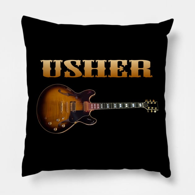 TERRENCE RAYMOND IV USHER BAND Pillow by growing.std