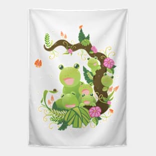 Frogs Tapestry