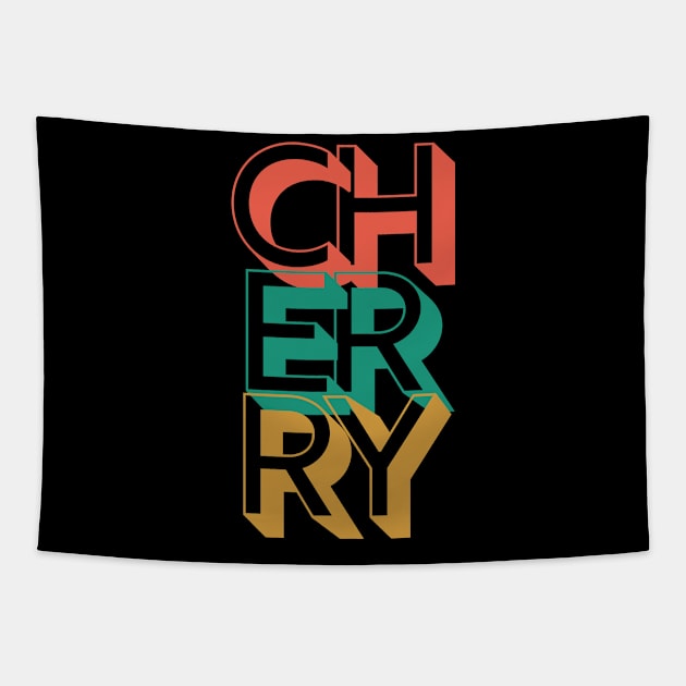 Retro Cherry Tapestry by Rev Store