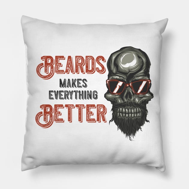 Skull biker Pillow by animericans