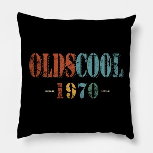 Oldscool 1970 Funny Old School 50th Birthday Gift Pillow