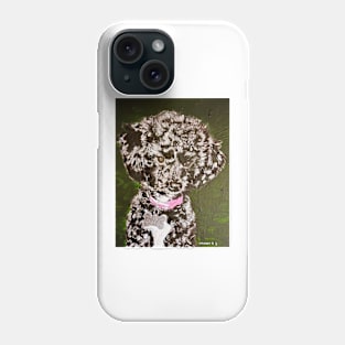 Black Poodle Posing Phone Case