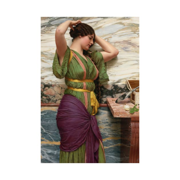 A Fair Reflection by John William Godward by Classic Art Stall