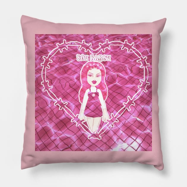 90z Babyz Bratz Pillow by Lewd Crude Never Rude