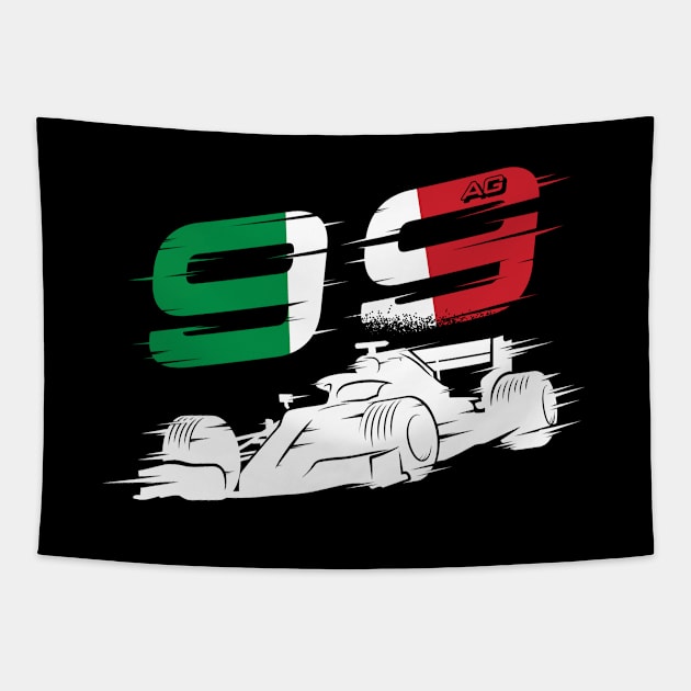 We Race On! 99 [Flag] Tapestry by DCLawrenceUK