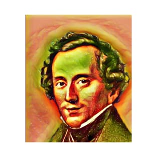 Felix Mendelssohn Snow Portrait | Felix Mendelssohn Artwork 15 T-Shirt