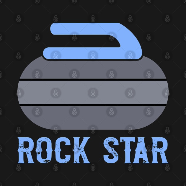 Rock Star Curling Stone 4 by Sunil Belidon