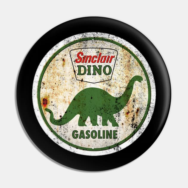 Sinclair Dino Gasoline Sign Pin by funkymonkeytees