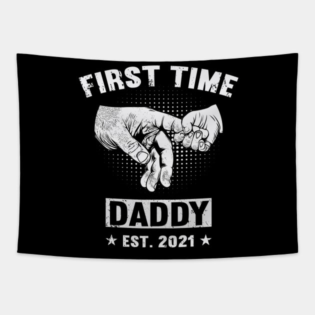 Father's Day 2021 First Time Daddy 2021 Happy Father's Day 2021 Tapestry by Charaf Eddine