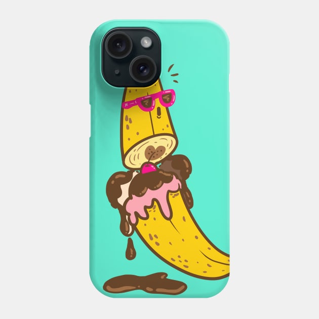 Banana Split Phone Case by Fluffymafi