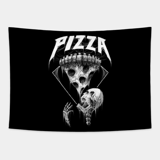 Pizza Til Death 3 Tapestry by BlackworldsArt