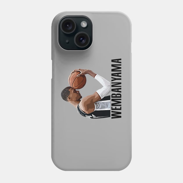 Wembanyama no1 pick Phone Case by Buff Geeks Art