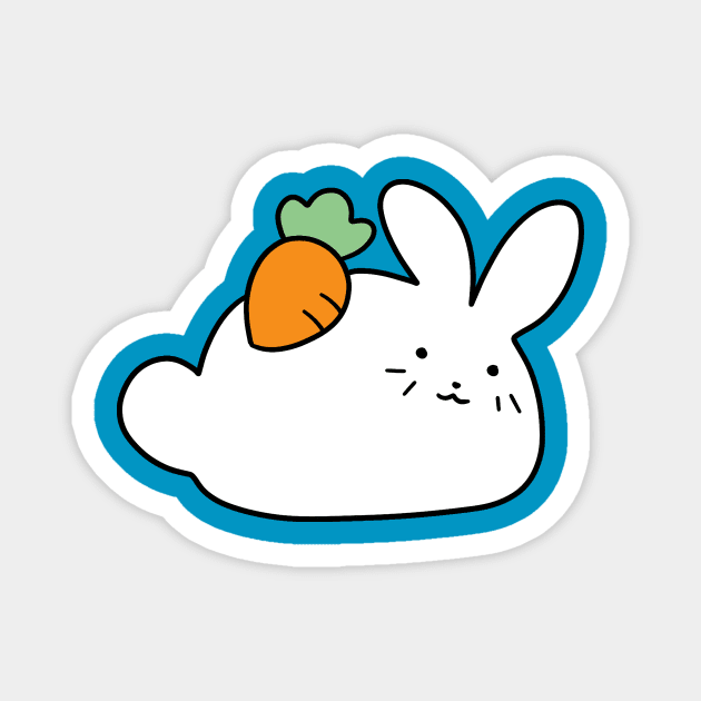 Carrot Bunny Magnet by saradaboru