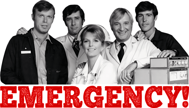 Emergency! - Group - 70s Tv Show Kids T-Shirt by wildzerouk