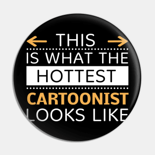 Cartoonist Looks Like Creative Job Typography Design Pin