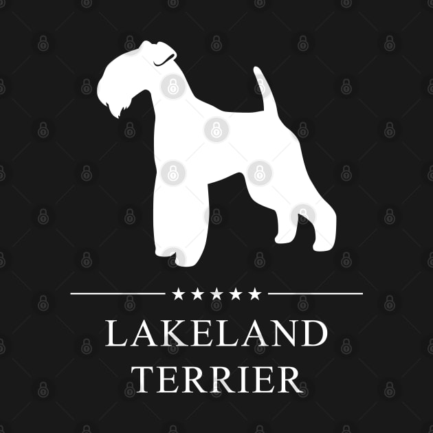 Lakeland Terrier Dog White Silhouette by millersye